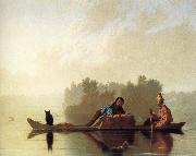 Fur hand put on boots on the Missouri George Caleb Bingham